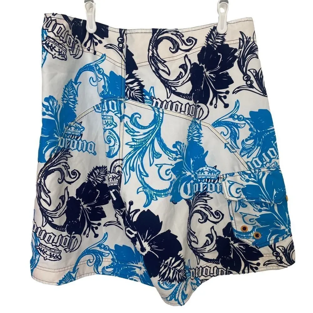 Corona Extra Yellow/Blue Board Shorts Sz XL‎ (36)